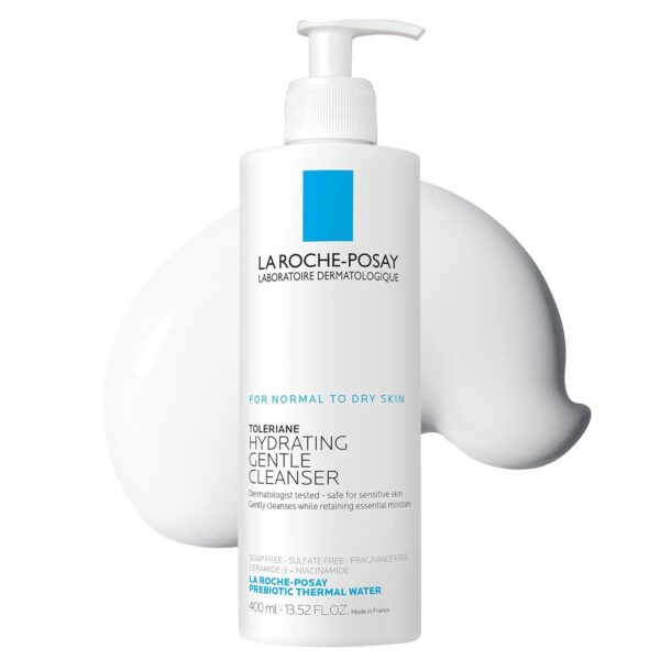 La Roche-Posay Toleriane Hydrating Gentle Face Cleanser | Hydrating Facial Cleanser With Niacinamide + Ceramides