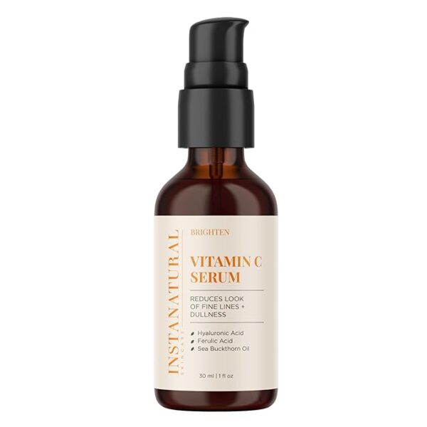 InstaNatural Vitamin C Face Serum, Brightens, Hydrates and Reduces Signs of Aging, with Vitamin C