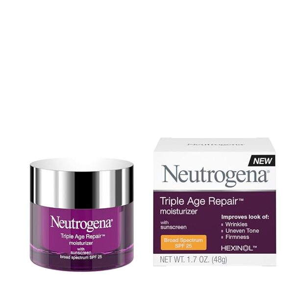 Neutrogena Triple Age Repair Anti-Aging Daily Facial Moisturizer with SPF 25 Sunscreen & Vitamin C