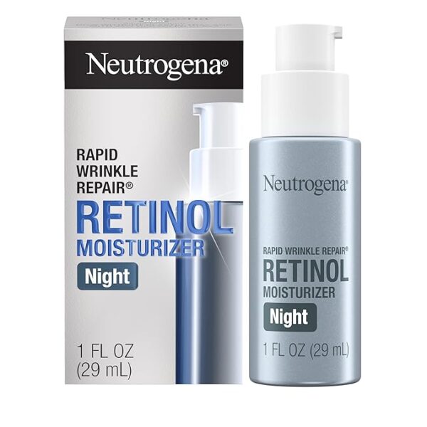 Neutrogena Retinol Face Moisturizer Cream, Rapid Wrinkle Repair, Anti-Wrinkle Night Moisturizer Cream, Anti-Wrinkle Face