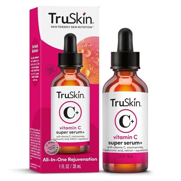 TruSkin Vitamin C Super Serum with Niacinamide, Retinol, Hyaluronic & Salicylic Acid (BHA)
