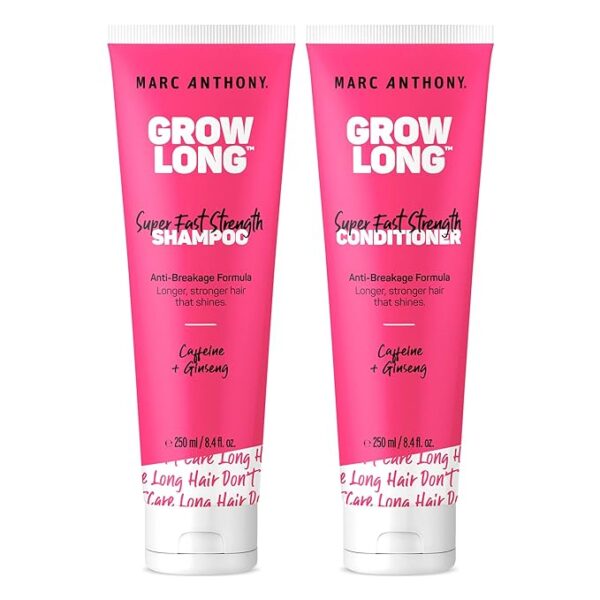 Marc Anthony Shampoo and Conditioner Set, Grow Long Biotin - Anti-Frizz Deep Conditioner For Split Ends