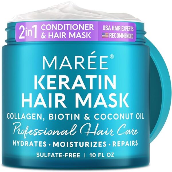 MAREE Hair Mask for Damaged Hair - Keratin Hair Treatment Conditioner - Extremely Deep Conditioning Hair Mask