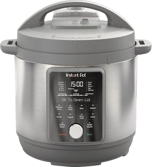 Instant Pot Duo Plus, 8-Quart Whisper Quiet 9-in-1 Electric Pressure Cooker, Slow Rice Cooker, Steamer