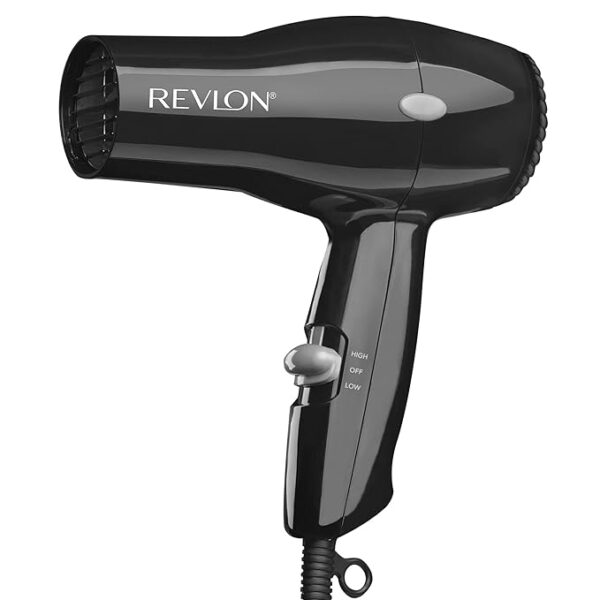 REVLON Travel Hair Dryer | Salon-Style Blowouts, Lightweight Design, 1875 Watts for Fast Drying