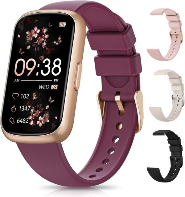 Fitness Watches for Women, Fitness Tracker Watch with Heart 24H Rate/Blood Oxygen/Sleep Monitor