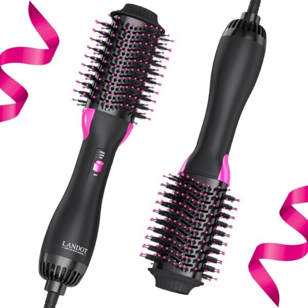 Hair Dryer Brush Blow Dryer Brush in One - One-Step Hot Air Brush with 60 mm Oval Barrel - 4 in 1 HairDryer Styler