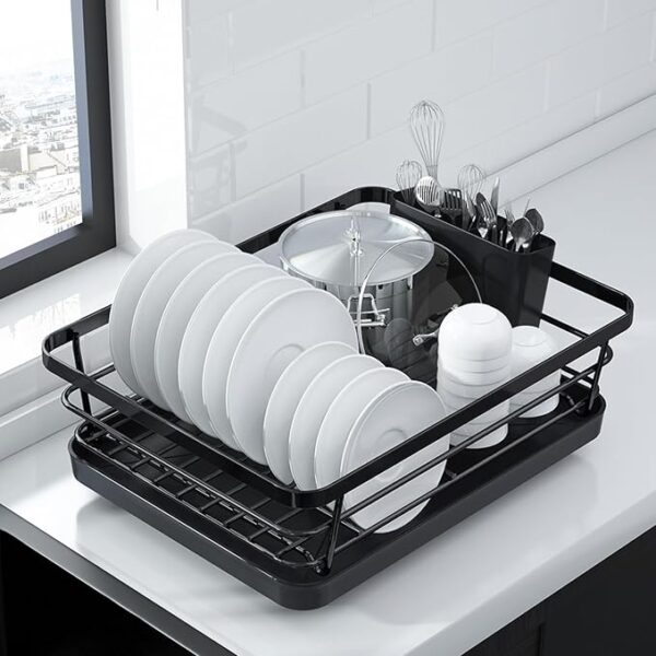 Kitsure Dish Drying Rack- Space-Saving Dish Rack, Dish Racks for Kitchen Counter