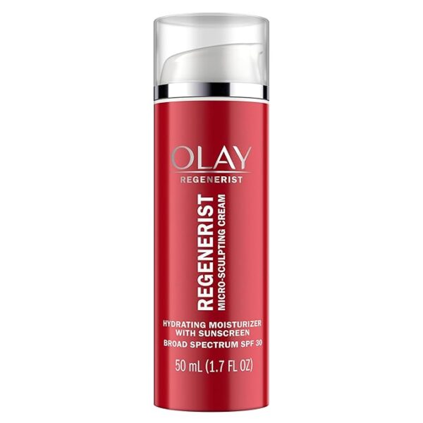 Face Moisturizer by Olay Regenerist Microsculpting Cream With SPF 30 Sunscreen