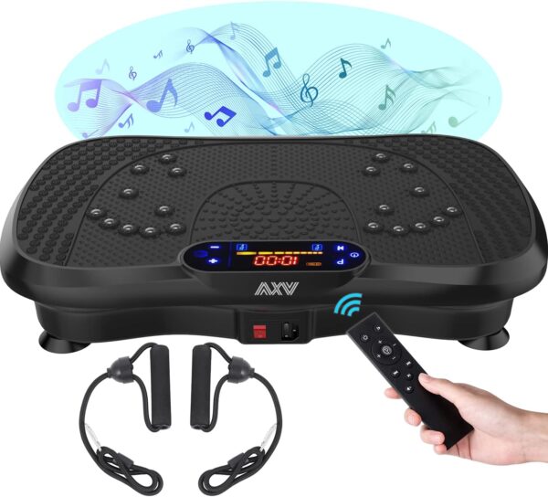 AXV Vibration Plate Fitness Platform Exercise Machine Vibrating Lymphatic Drainage Shaking Full Body Shaker Workout