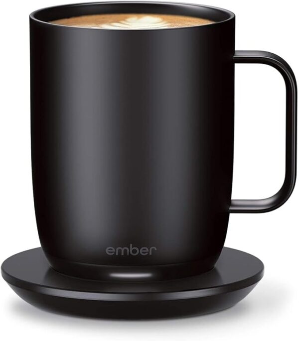 Ember Temperature Control Smart Mug 2, 14 oz, Black, 80 min. Battery Life - App Controlled Heated Coffee Mug