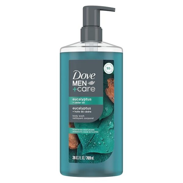DOVE MEN + CARE Body Wash Eucalyptus + Cedar Oil to Rebuild Skin