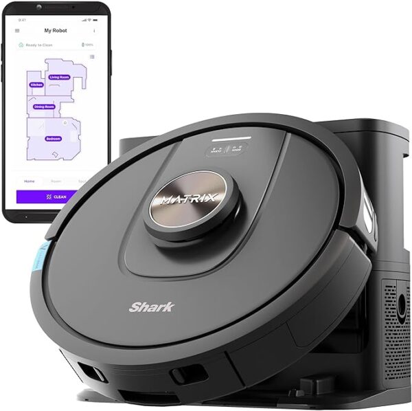 Shark UR2360S Ultra Robot Vacuum, with Matrix Clean, Precision Mapping, 30-Day Capacity HEPA Bagless Self Empty Base