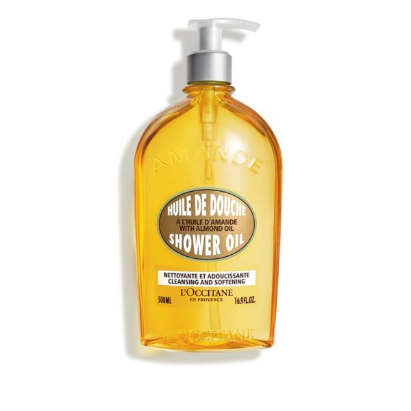 L'Occitane Cleansing & Softening Almond Shower Oil, Body Wash & Shaving Base Purifies & Smooths Without Drying Skin