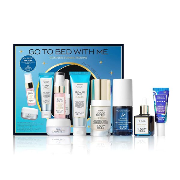 Sunday Riley Go To Bed With Me Complete Anti-Aging Evening Skincare Set
