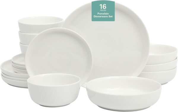 Gibson Home Oslo Porcelain Chip and Scratch Resistant Dinnerware Set