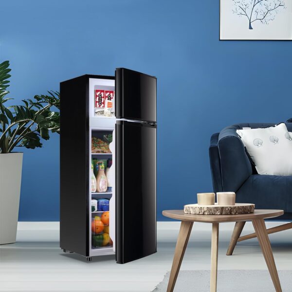 4.5 CU.FT Capacity Compact Refrigerator with Freezer Double Door Mini Fridge - Image 2