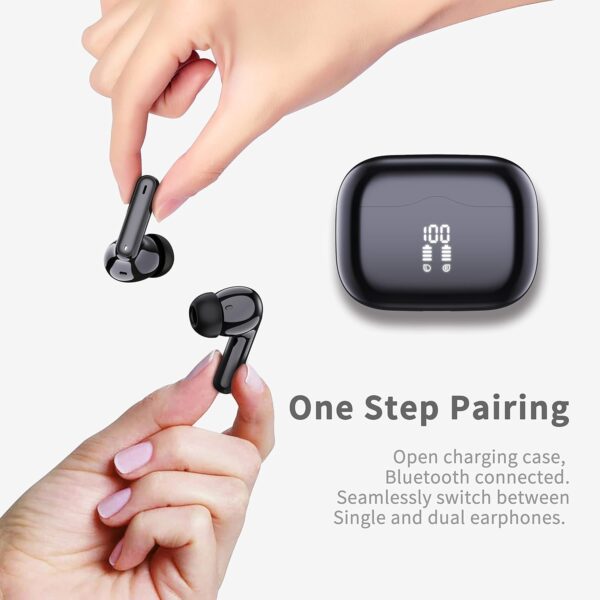 Wireless Earbuds, Bluetooth 5.4 Headphones in Ear with 4 ENC Noise Cancelling Mic - Image 3